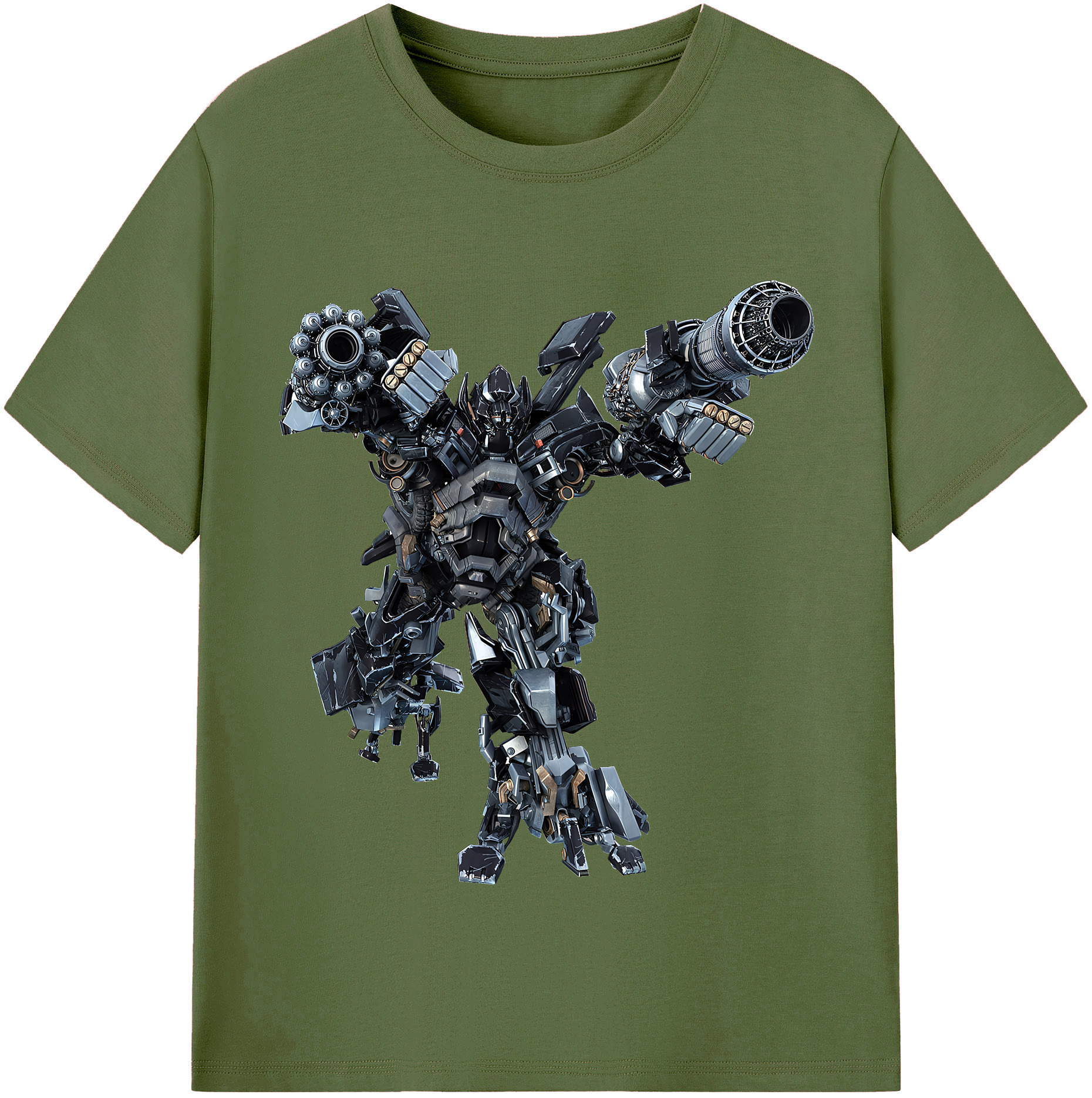 （画像用） Transformers トランスフォーマー 綿100％半袖Tシャツ（フロントプリント）